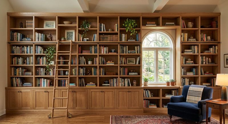 Custom Bookcase Installation in Annapolis, MD