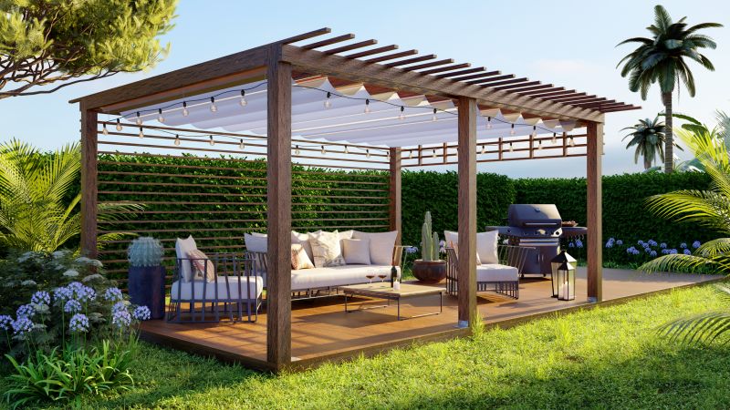 Pergola with Integrated Features